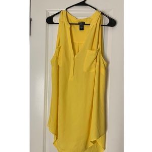 Torrid Yellow Sleeveless Blouse